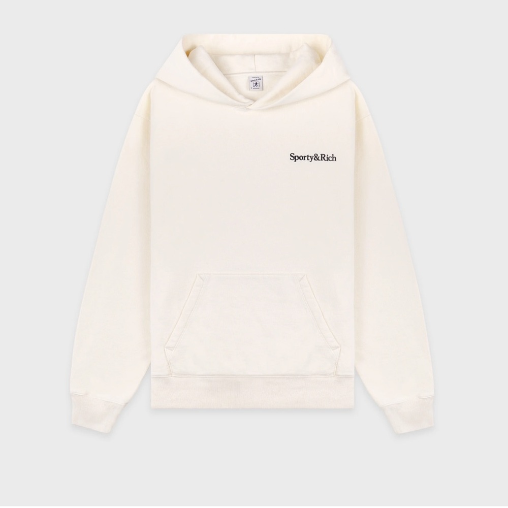 Sporty&Rich Serif Logo Hoodie